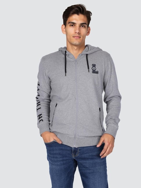 Lee Solid Grey Comfort Fit Sweatshirt