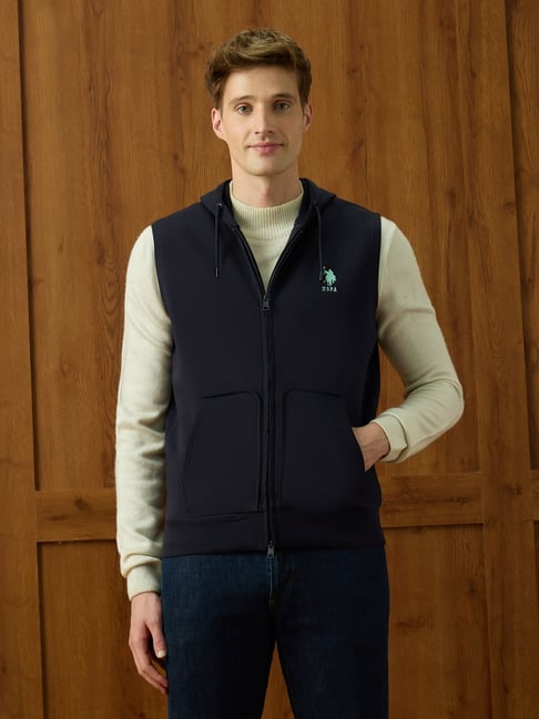 U.S. Polo Assn. Navy Blue Cotton Solid Sweatshirt-picture-43