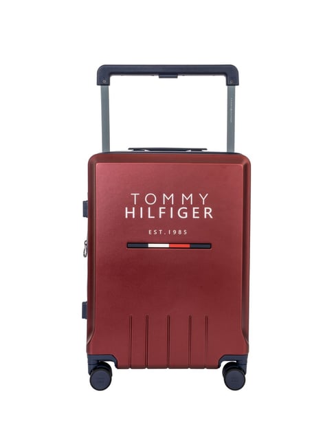 TOMMY HILFIGER Wine Broadway Small Hard Sided Cabin Trolley-image-39