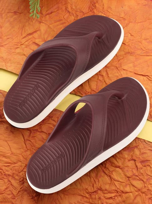 Red Tape Women's Maroon Flip Flops