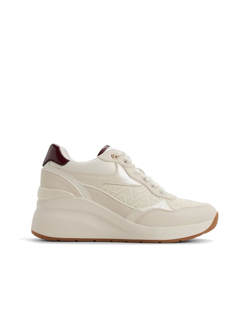 Aldo Women's ASIEJANA White Combo Casual Sneakers-picture-13