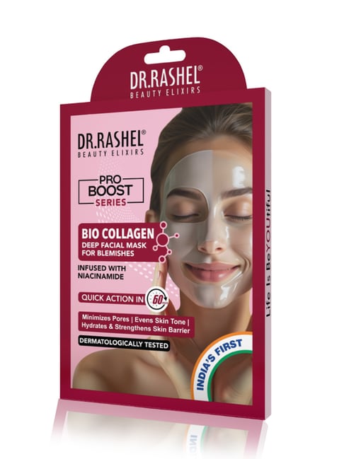DR.RASHEL Pro Boost Series Bio Collagen Niacinamide Deep Facial Mask - 35 gm-picture-44