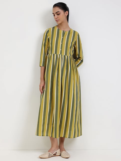 strapless open back dress Riviera Midi Dress in Pink & Green Zebra | OMNES | Ethical & Affordable  Clothing main image 0