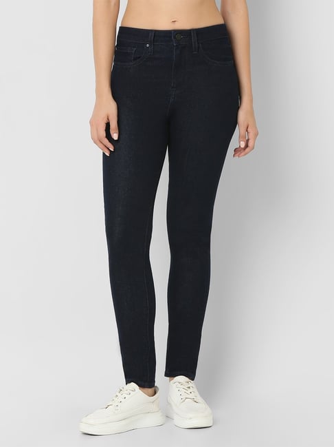 Spykar Dark Blue Skinny Fit High Rise Jeans
