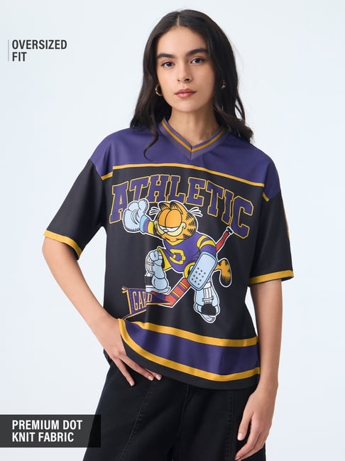The Souled Store Garfield: Athletic Women Oversized Jersey