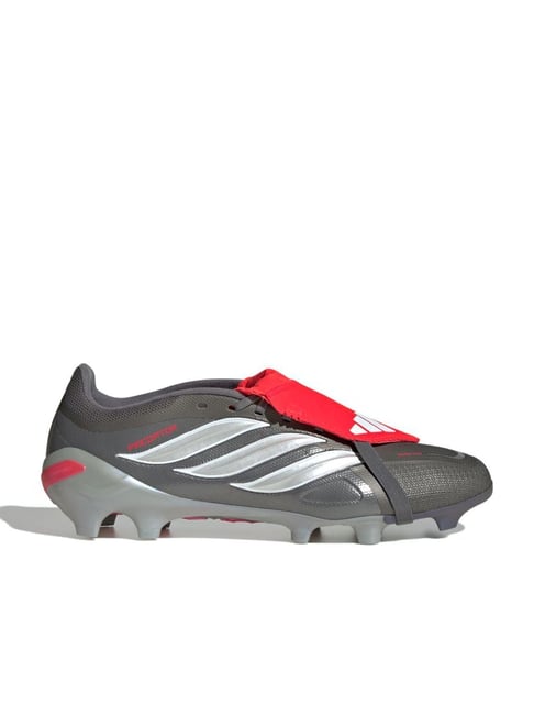 Adidas Unisex PREDATOR LEAGUE FT FG Grey Football Shoes-image-33