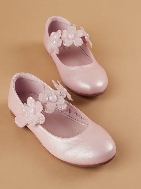 Fame Forever by Lifestyle Girls Beige Solid Ballerinas