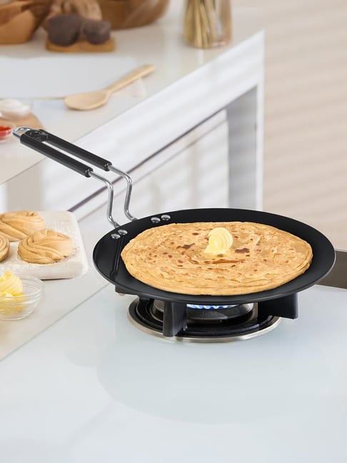 Borosil Aluminium Grade 3003 - 25 Cm Hard Anodized Concave Tawa