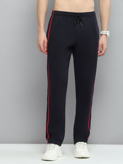 Cloak & Decker By Monte Carlo Navy Blue Regular Fit Trackpants