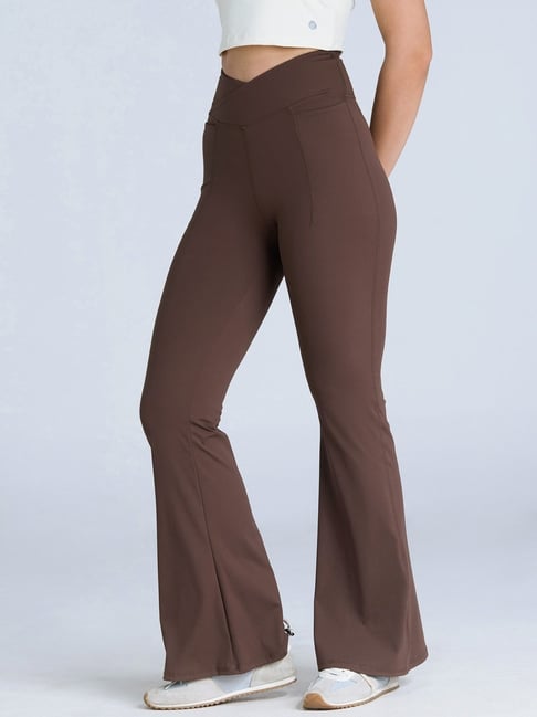 Cava Athleisure Brown High Rise Flared Tights