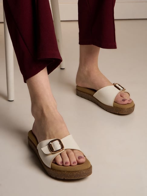 Inc.5 Women's White Casual Sandals