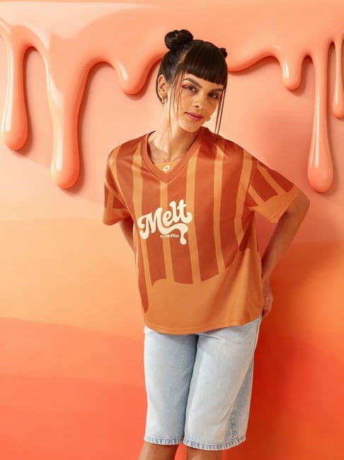 Lotto Melt Orange Baseball T-shirt