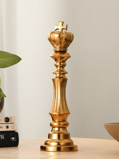 De Maison Decor Gold Aluminium Regent Victoris King Chess