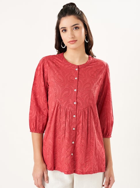 Akkriti by Pantaloons Chili Pepper Woven Design Tunic