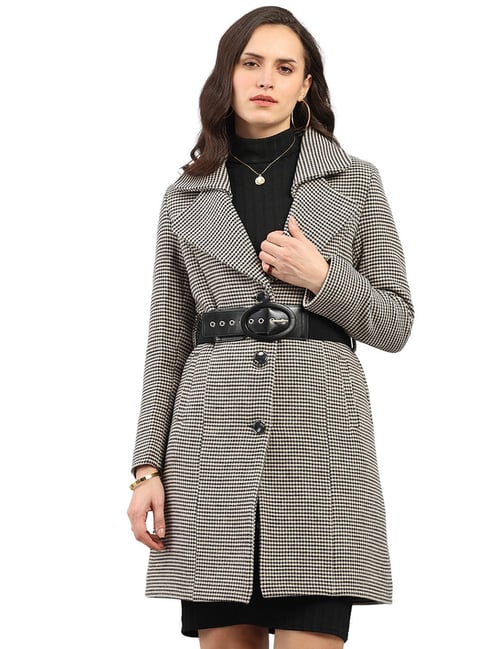 Monte Carlo Black & White Checked Coat