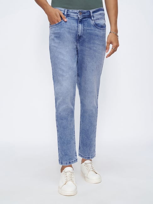 Sf Jeans By Pantaloons Mid Blue Slim Fit Jeans-picture-26