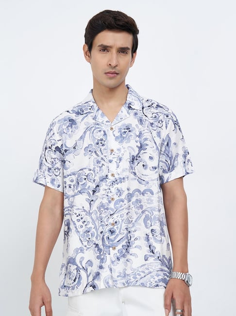 7 Alt By Pantaloons Night Sky Relaxed Fit Printed Shirt-image-26