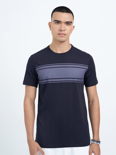 7 Alt By Pantaloons Night Sky Slim Fit Printed T-Shirt-image-23