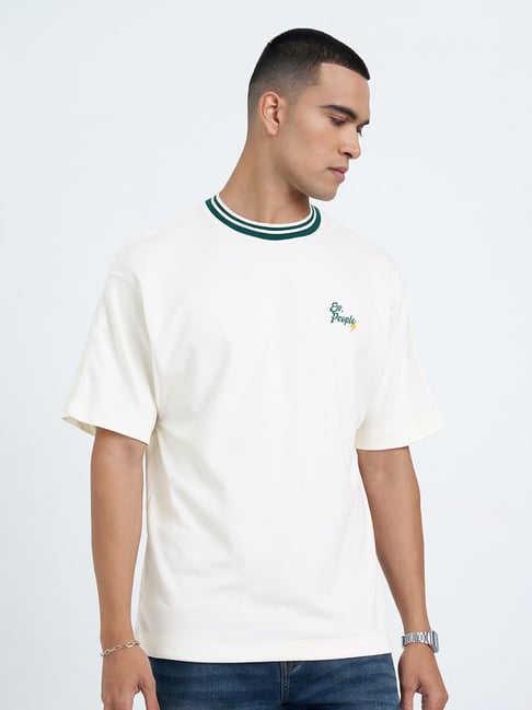 Sf Jeans By Pantaloons Off White Relaxed Fit Printed T-Shirt-picture-33