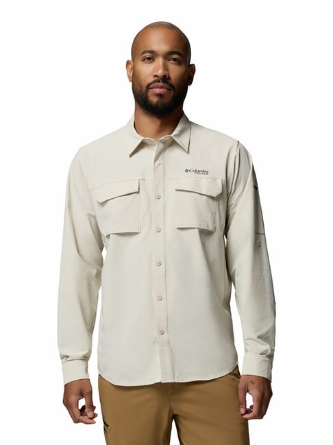 Columbia Dark Stone Regular Fit Solid Shirt