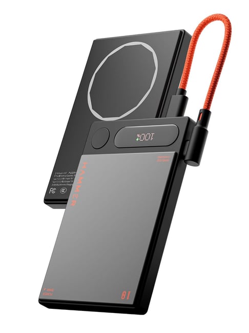 Hammer 10000Mah Magsafe 15W Wireless Charging Power Bank - Black