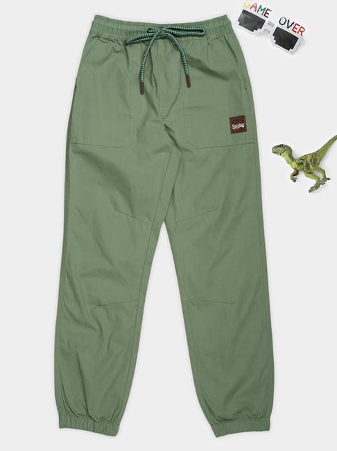 Pantaloons Junior Oil Green Joggers