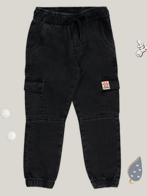 Pantaloons Junior Black Joggers