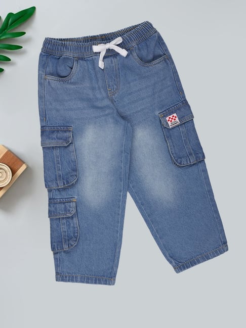 Pantaloons Junior Light Blue Cargo Pants