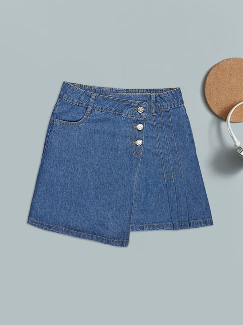 Pantaloons Junior Blue Skirt