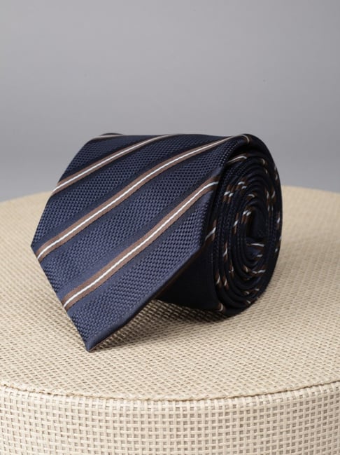 Van Heusen Navy Striped Tie