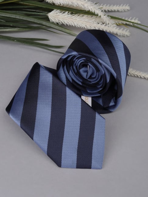 Allen Solly Navy Striped Tie