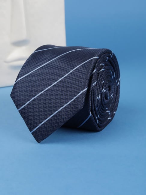 Allen Solly Navy Striped Tie