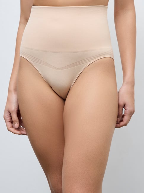Wunderlove by Westside Beige High-Rise Shapewear Briefs - Pack of 2