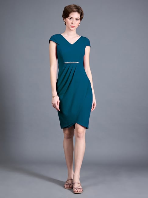sachin and babi light blue dress Holly Butler | Custom Gowns