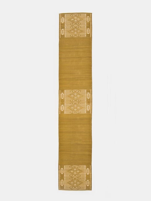 Fabindia Beige Abiha Natural Fibre Hand Woven Table Runner-image-5