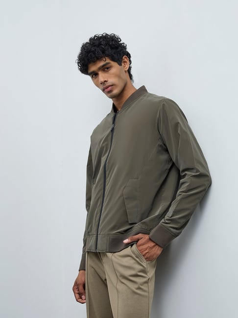 Nuoflexx by Westside Olive Relaxed-Fit Bomber Jacket