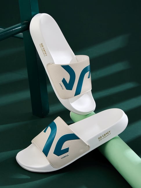 Campus Men's SL-475 White Slides
