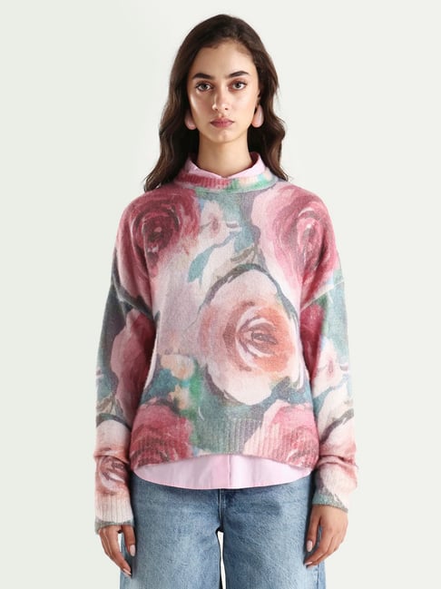 RAREISM Multi Acrylic Printed Sweater