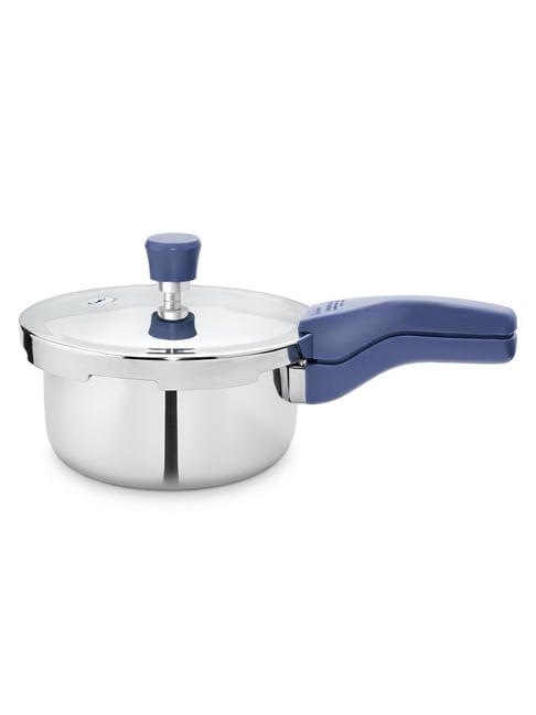 Allo Cooksafe 2 L Triply Stainless Steel Pressure Cooker - Slate Blue