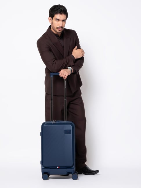 TOMMY HILFIGER Navy Duke Small Hard Sided Cabin Trolley-image-31