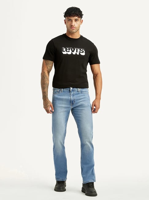 Levi's Men's 513 Light Blue Slim Tapered Fit Mid Rise Jeans-picture-32