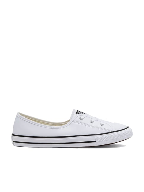 Converse Women's Chuck Taylor All Star White Ballet Lace Slip On Sneakers