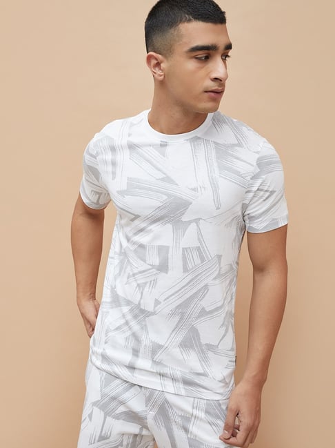 Fame Forever by Lifestyle White Graffiti Aop Printed Regular Fit T-Shirt-picture-28