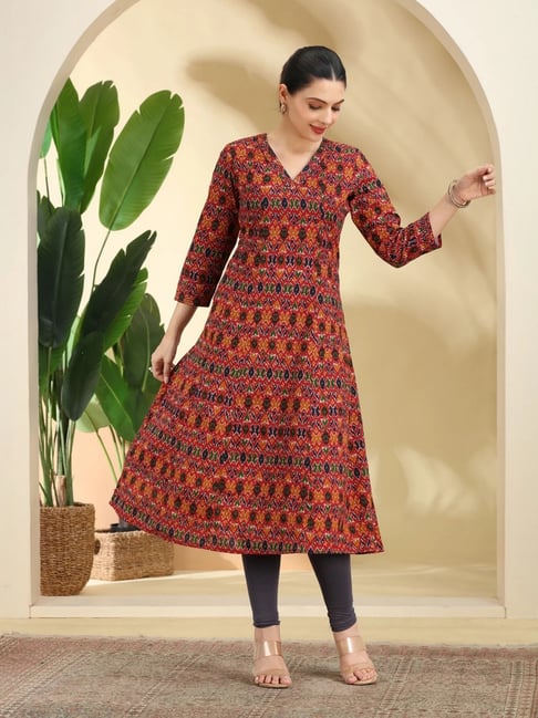 Cotton Culture Multi-Color Floral Kurta-picture-23
