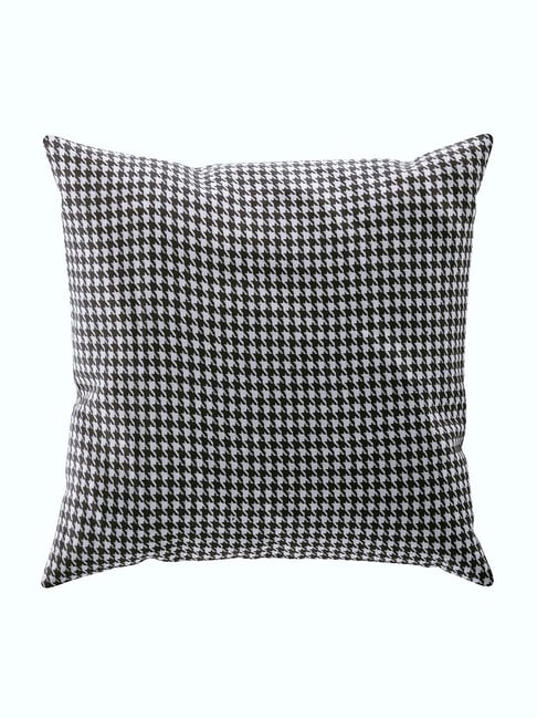 Bianca Black White Decorative Hand Loom Cotton Jute Cushion Covers 1Pc