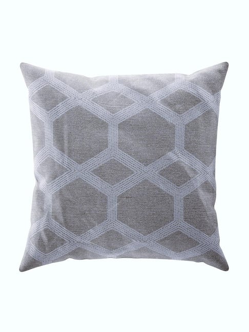 Bianca Ivory Gold Decorative Hand Loom Cotton Jute Cushion Covers 1Pc