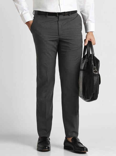 Van Heusen Black Slim Fit Trousers-picture-17