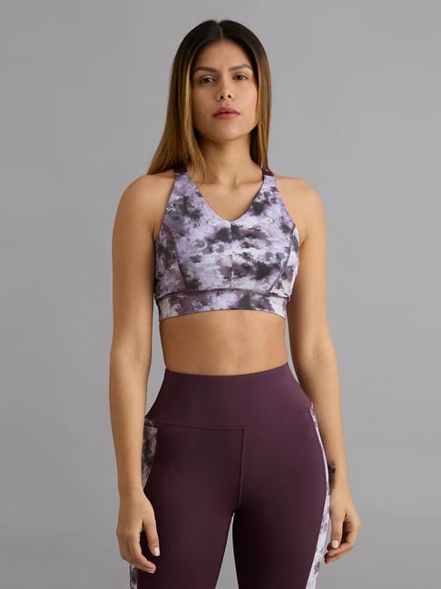 Skechers Purple Printed Sports Bra