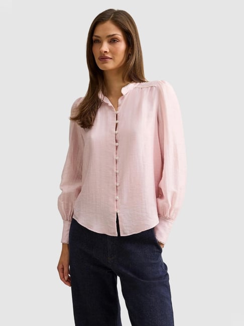 Angelica Pearl Trim Blouse