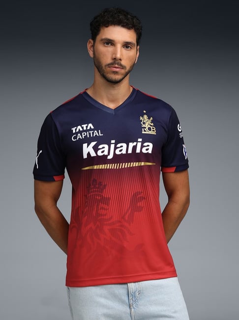 Puma x RCB 2026 Navy League Replica Graphic Regular Fit Jersey